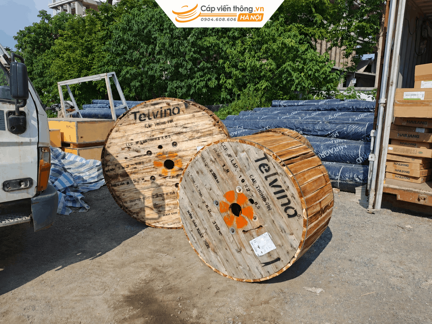 Cáp đồng cống Telvina 10 đôi  và 100 đôi