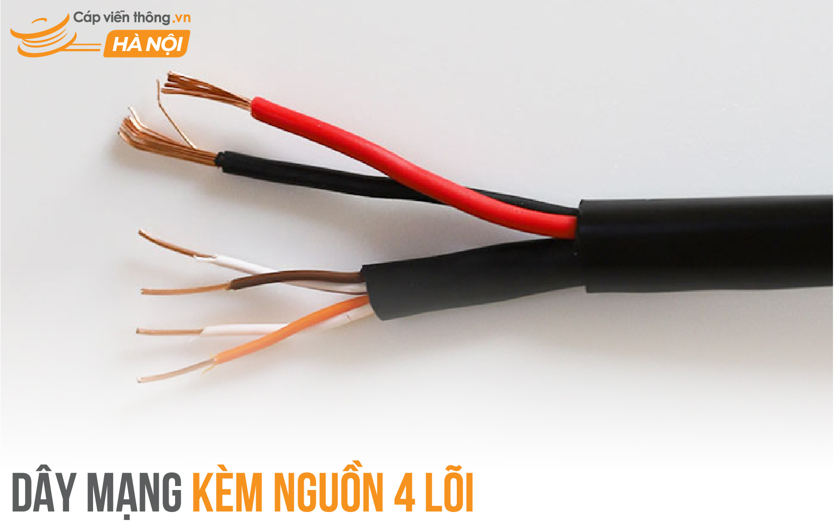 Dây mạng kèm nguồn 4 lõi
