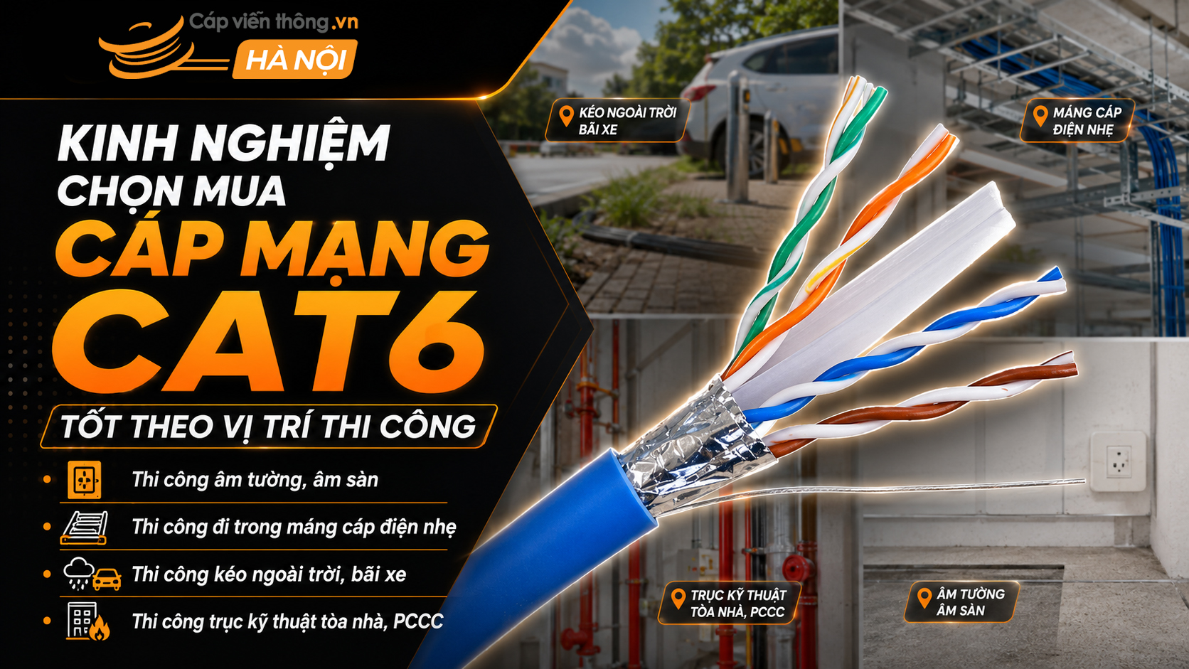 Kinh nghiệm chọn mua cáp mạng Cat6