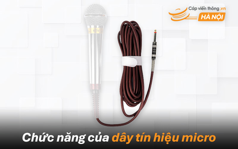 Chức năng của dây tín hiệu micro chống nhiễu