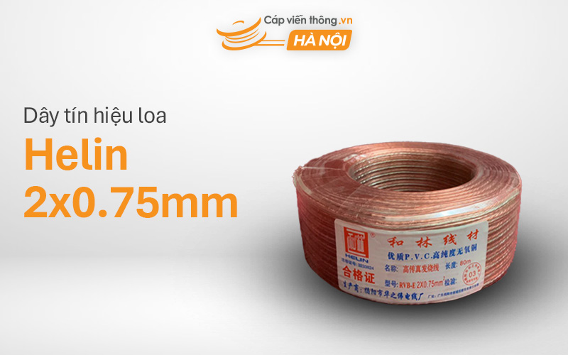 Dây tín hiệu loa 2x0.75mm Helin