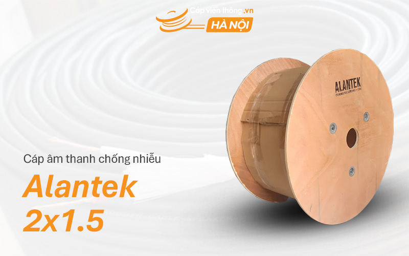 Cáp âm thanh chống nhiễu 2x1.5 Alantek