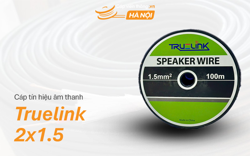 Cáp tín hiệu âm thanh Truelink lõi 2x1.5