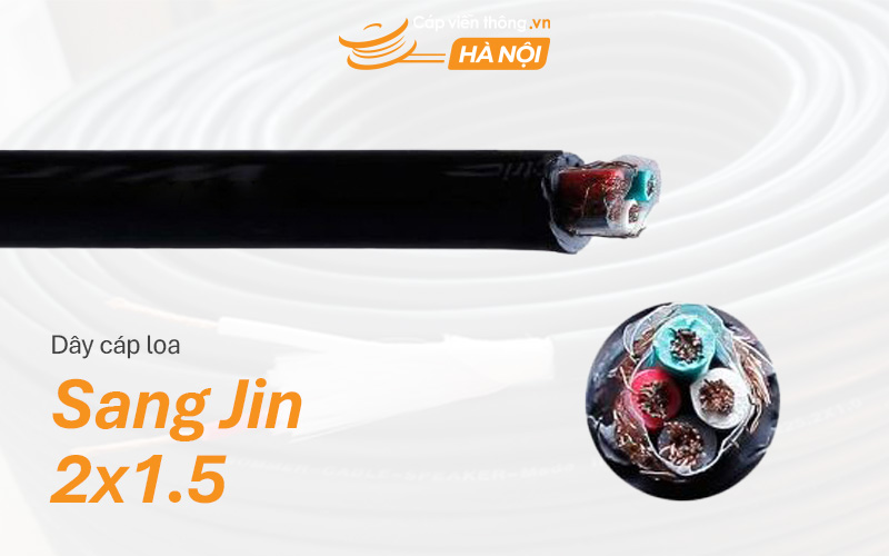 Dây cáp loa Sangjin lõi 2x1.5mm