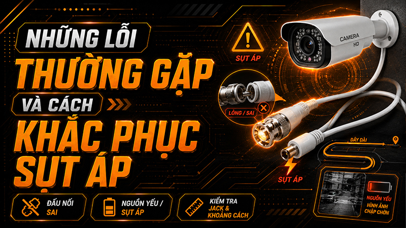 Những lỗi thường gặp và cách khắc phục khi sụt áp