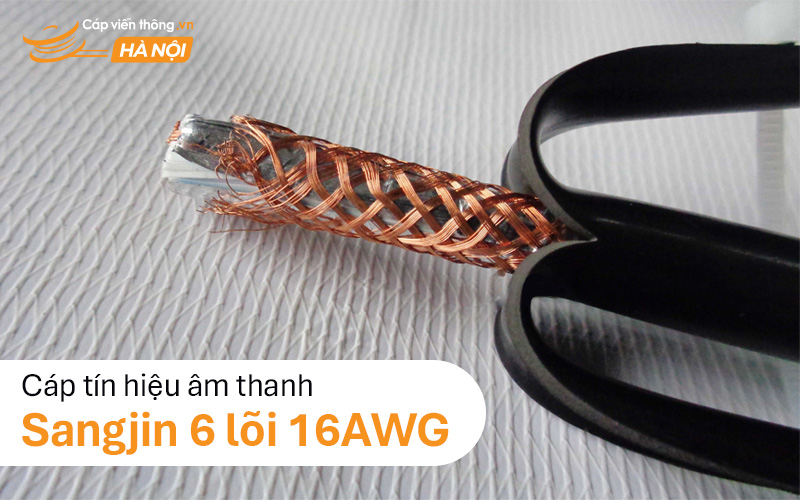 Cáp âm thanh hội trường Sangjin 6 lõi 16AWG