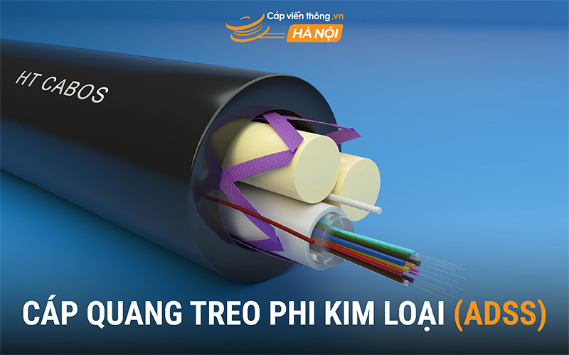 Cáp quang treo phi kim loại (ADSS)