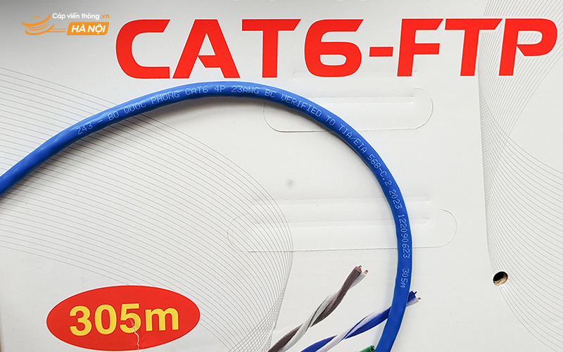 Cáp mạng Cat6 FTP Z43 4 Pair 23AWG