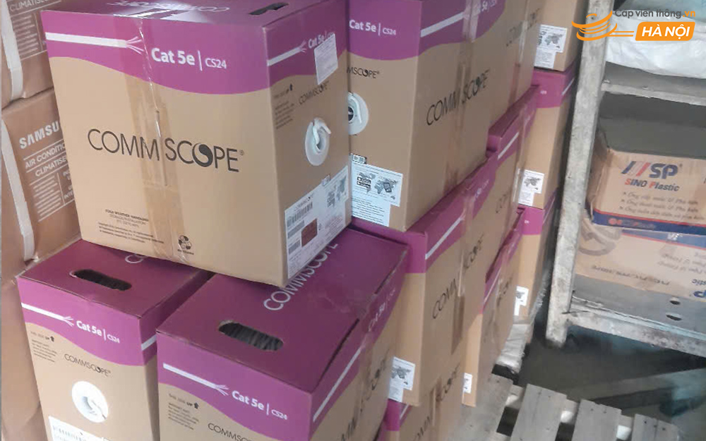 Cáp mạng Commscope Cat5e tại dự án The Fibonam