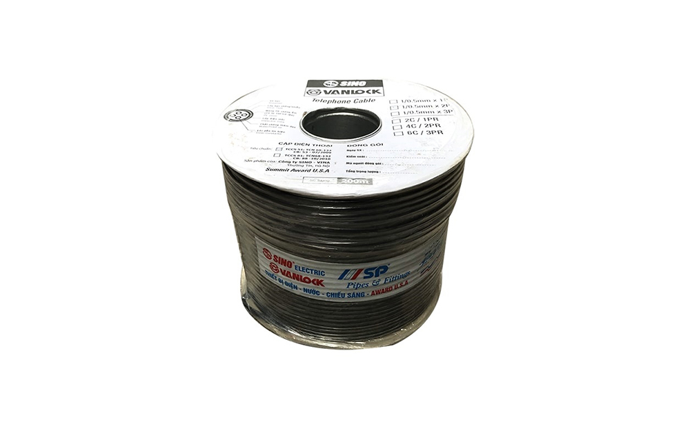 Cáp điện thoại 2 đôi Sino