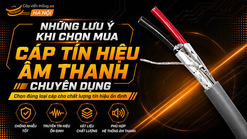 Những lưu ý khi chọn mua cáp tín hiệu âm thanh chuyên dụng