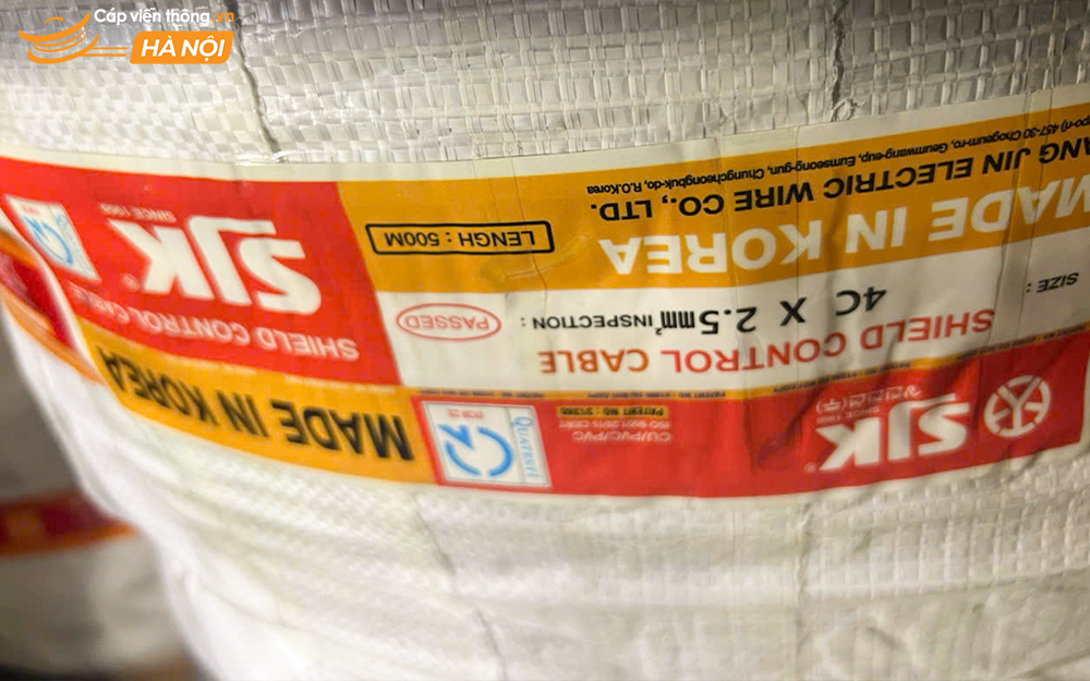 Cáp Sangjin 4x2.5mm² cho hệ thống băng tải công nghiệp