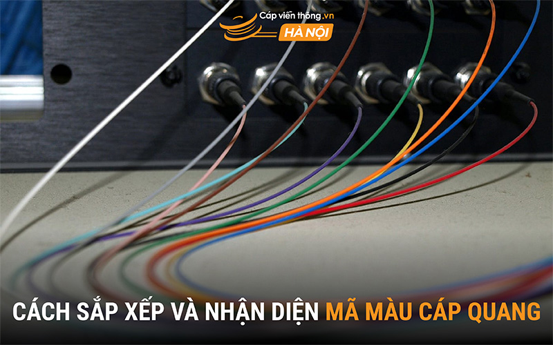 Cách sắp xếp và nhận diện mã màu cáp quang