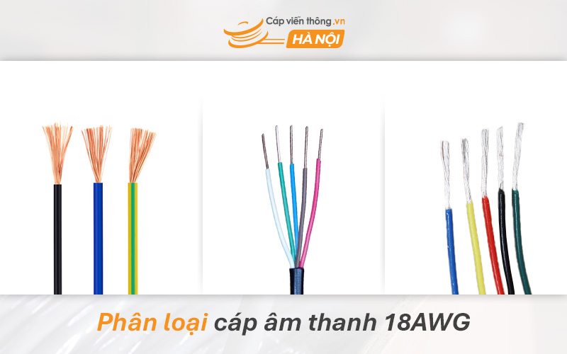 Phân loại cáp âm thanh 18AWG