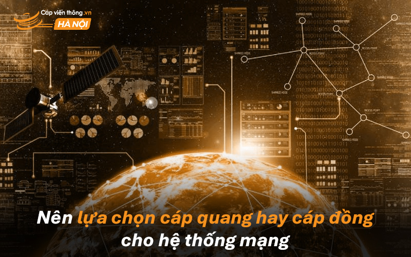 Nên lựa chọn cáp quang hay cáp đồng