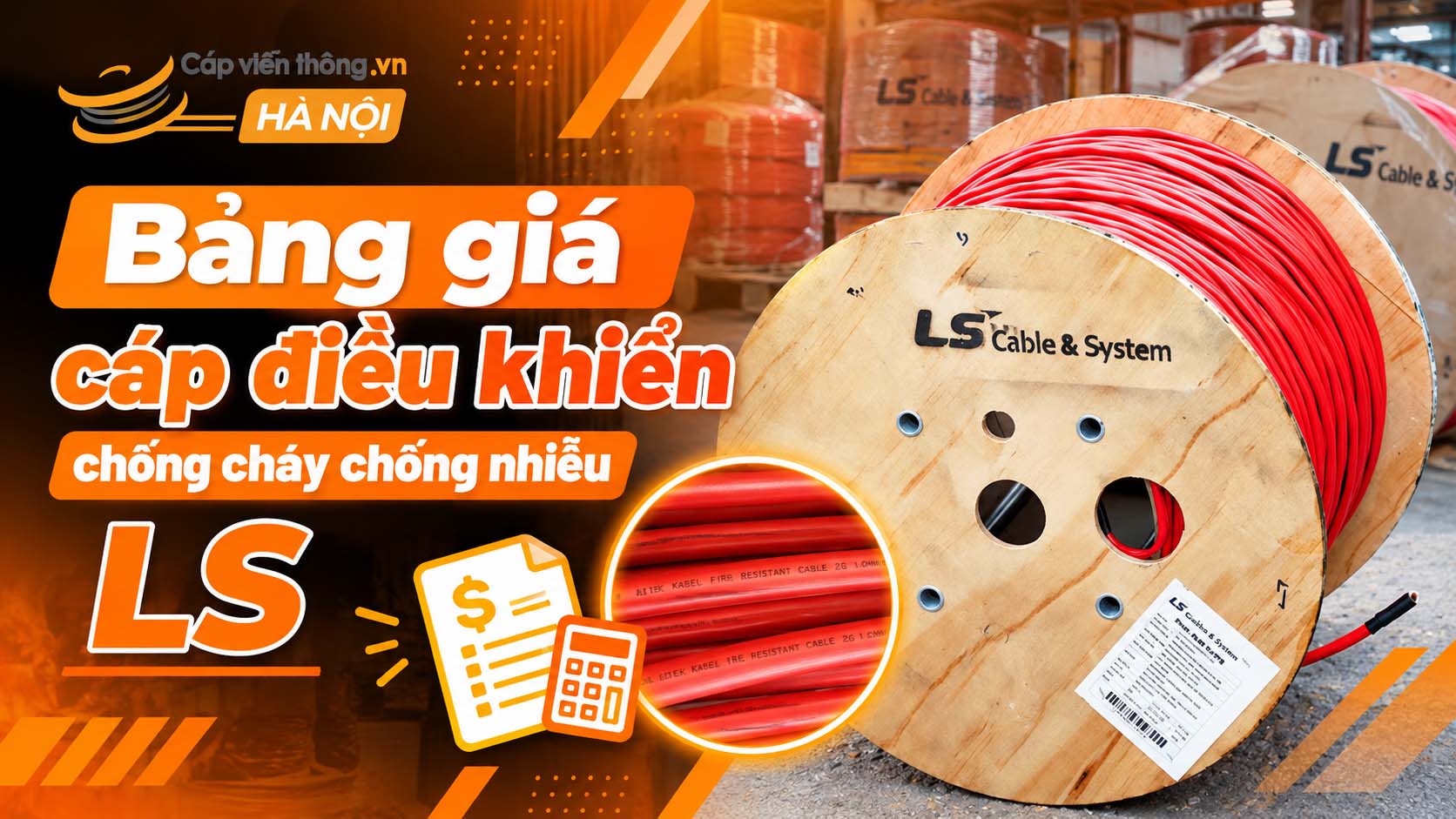 Bảng giá cáp điều khiển chống cháy chống nhiễu LS năm 2026