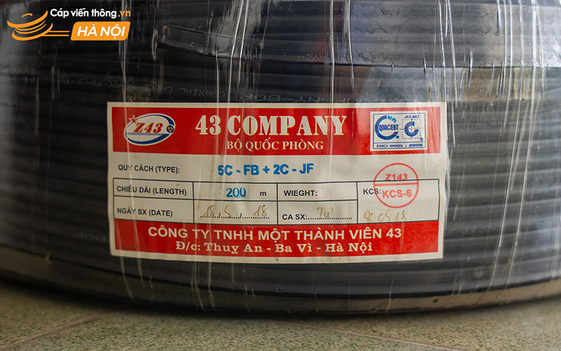 Cáp đồng trục liền nguồn 5C-FB+2C-JF Z43 