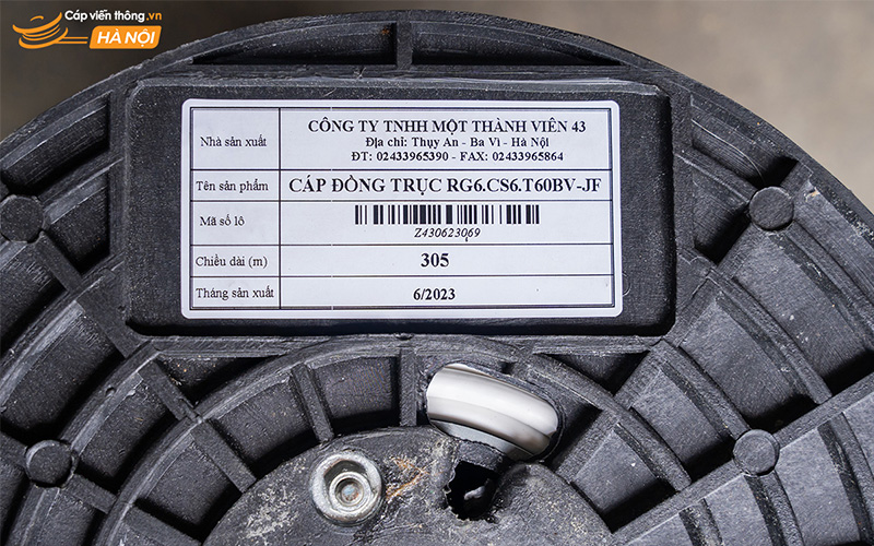 Cấu tạo Cáp đồng trục RG6.CS6.T60BV-JF Z43