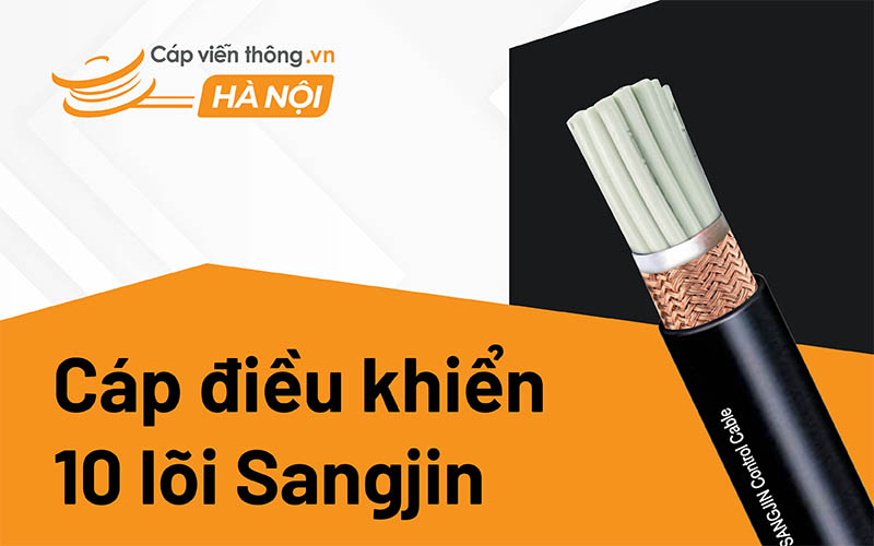 Cáp điều khiển 10 lõi Sangjin