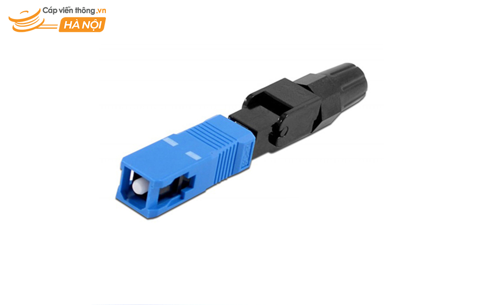 Đầu nối quang SC/UPC màu xanh dương – mặt phẳng 0 độ