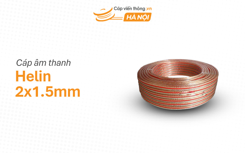 Cáp tín hiệu âm thanh Helin 2x1.5 mm²