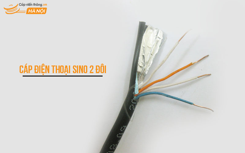 Cáp điện thoại Sino 2 đôi