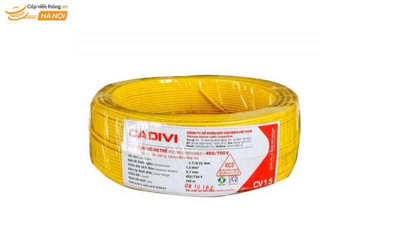 Đặc điểm của dây điện Cadivi 1.5