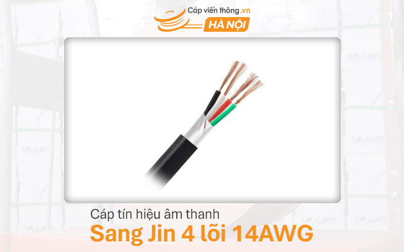 Cáp tín hiệu âm thanh Sangjin 4 lõi 14AWG