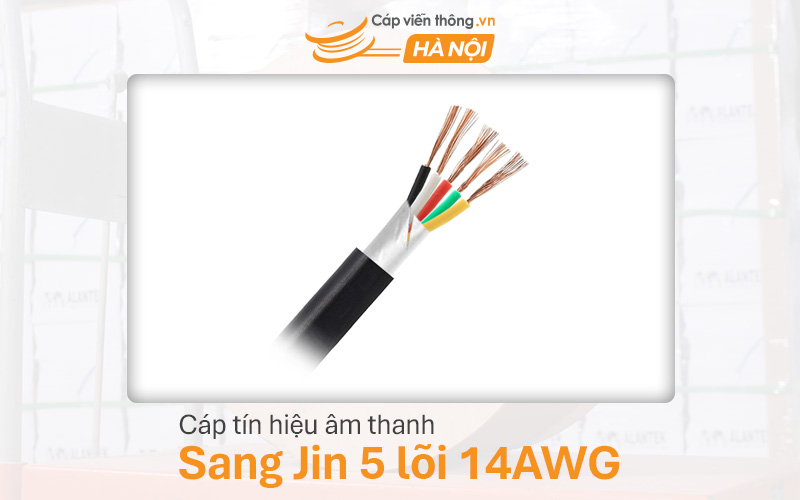 Cáp tín hiệu âm thanh Sangjin 5 lõi 14AWG