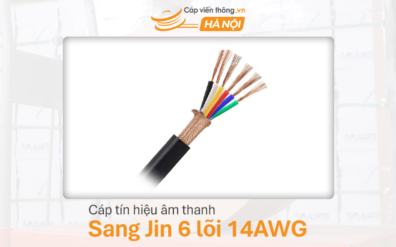 Cáp tín hiệu âm thanh Sangjin 6 lõi 14AWG