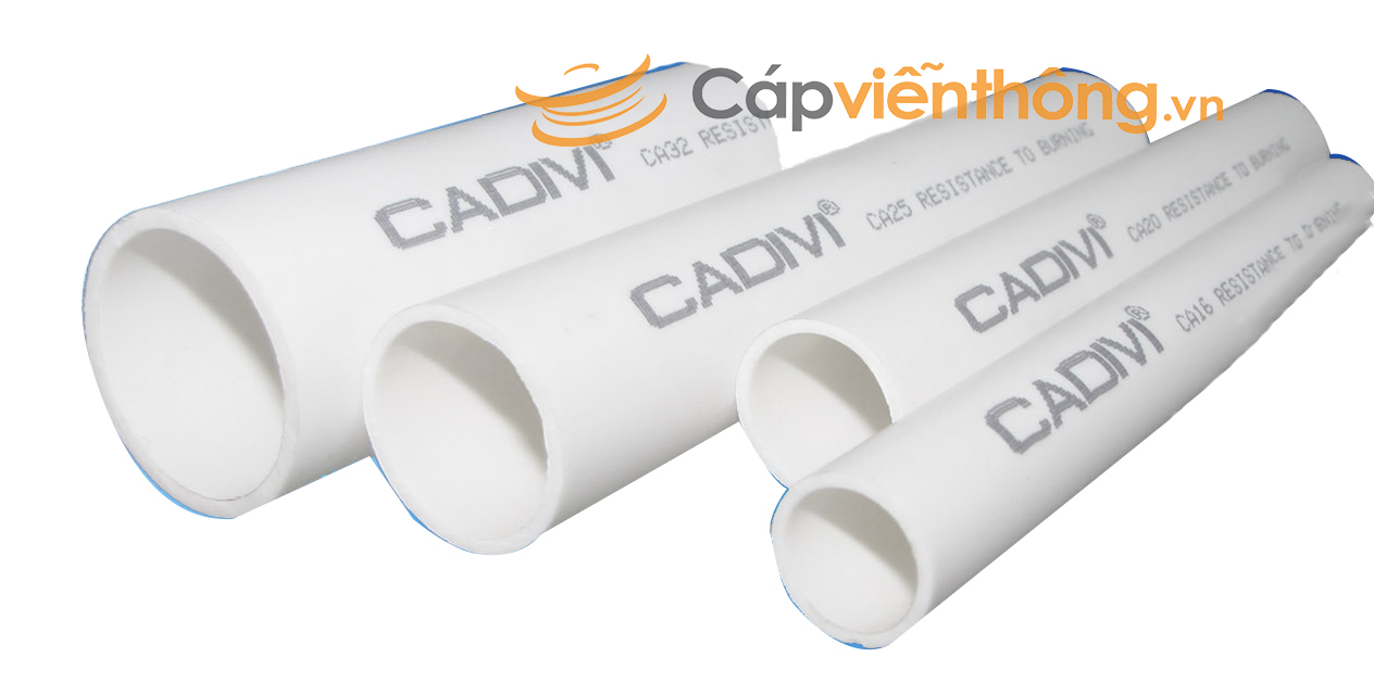 Ống luồn cứng PVC Cadivi chịu nén trung bình
