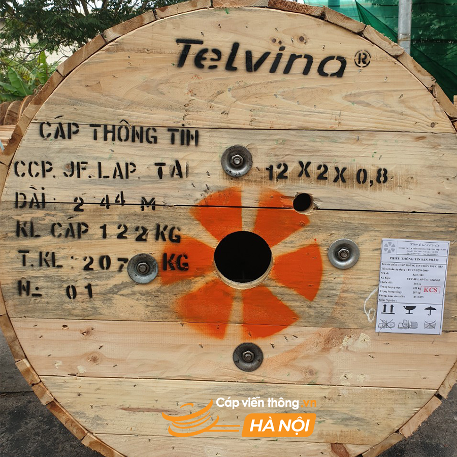 Cáp thông tin Telvina CCP JF LAP TA 12x2x0,8 chiều dài 244m