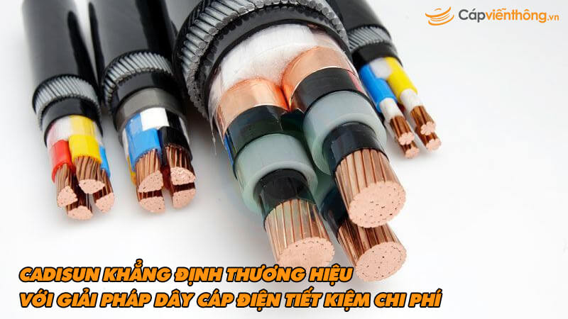 Dây cáp điện Cadisun – giải pháp dây cáp điện với chi phí hợp lý