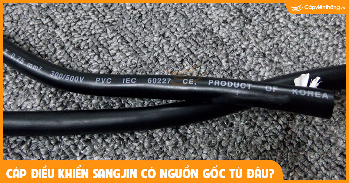 Cáp điều khiển Sangjin có nguồn gốc từ đâu?