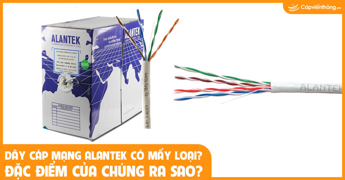 Dây cáp mạng Alantek có mấy loại? Đặc điểm của chúng ra sao?