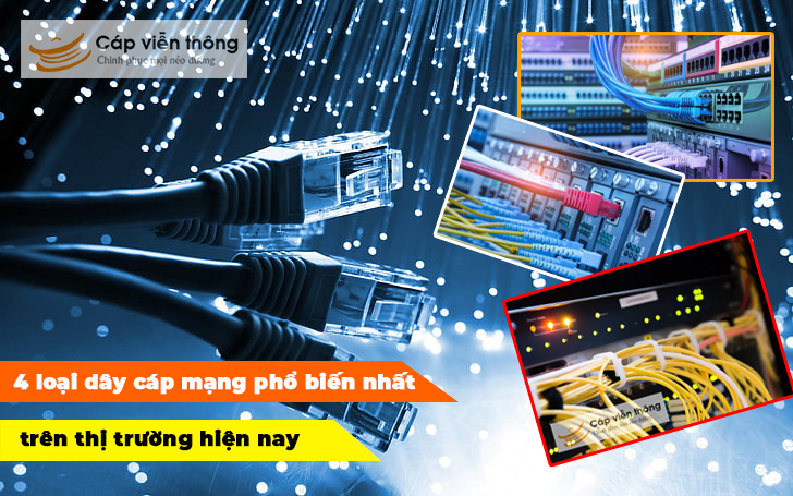 4 loại dây cáp mạng phổ biến nhất trên thị trường hiện nay