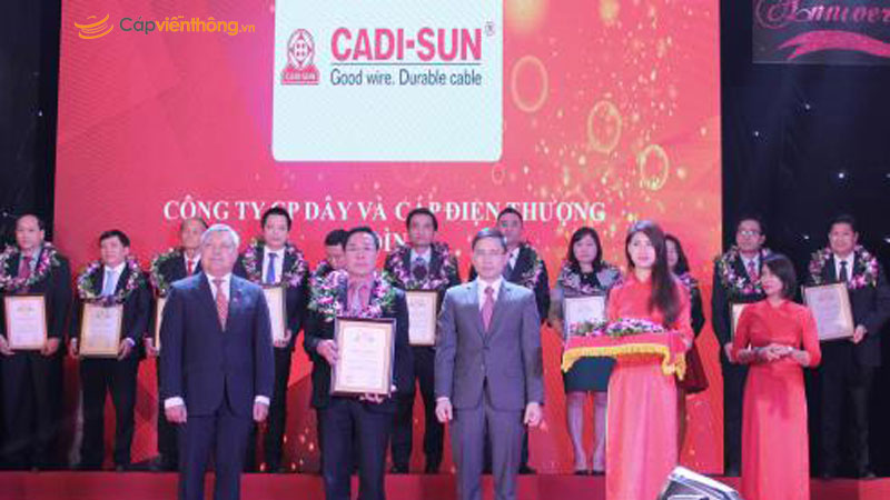  Công ty dây cáp điện Cadisun nâng 18 bậc trong bảng xếp hạng Top 500 doanh nghiệp lớn nhất Việt Nam