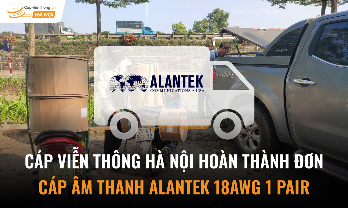 Cáp Viễn Thông Hà Nội hoàn thành đơn cáp âm thanh Alantek 18AWG 1 pair