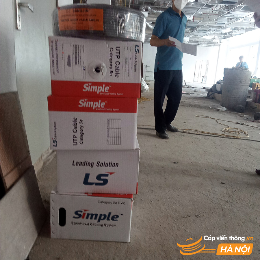 Đơn hàng cáp mạng Cat5e UTP LS & Cáp âm thanh 16AWG 1 Pair Sangjin