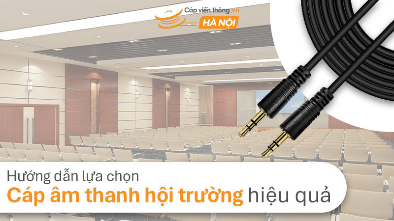 Hướng dẫn lựa chọn cáp âm thanh hội trường hiệu quả