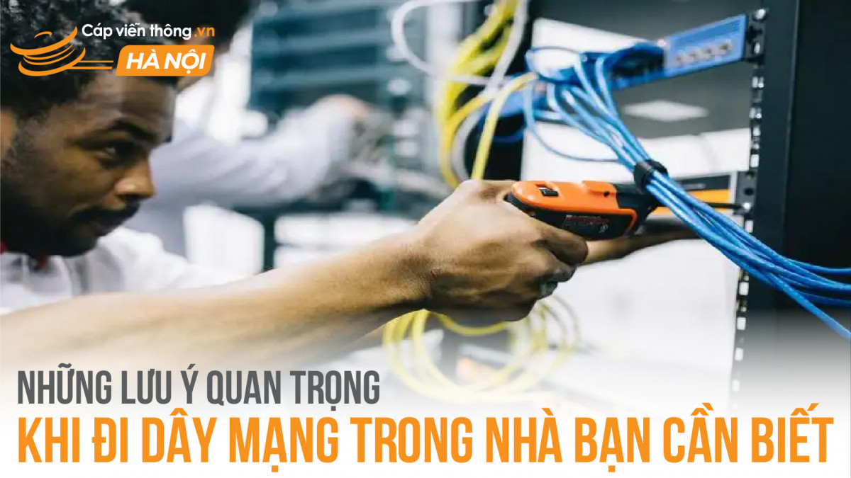 Những lưu ý quan trọng khi đi dây mạng trong nhà bạn cần biết
