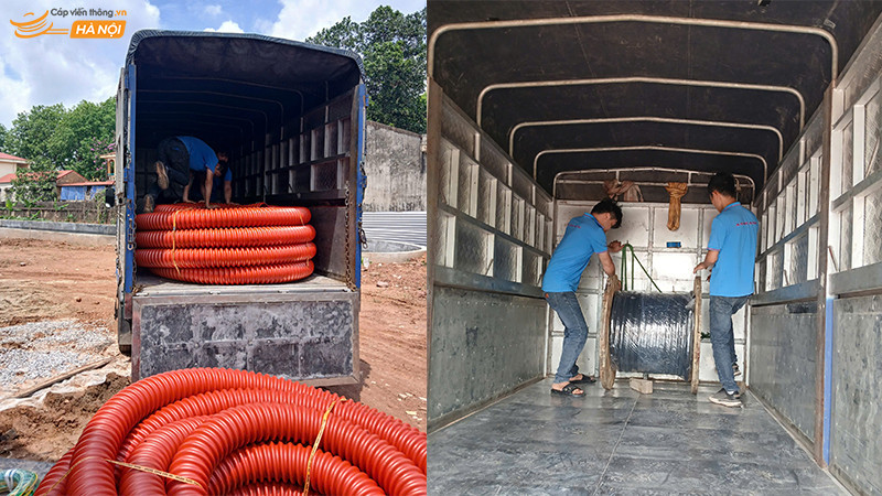 Cung cấp cáp ngầm 4x35 Goldcup và ống HDPE 160/125 OPSEN cho dự án tại Bắc Giang