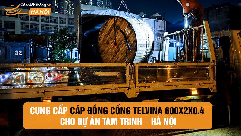 CVTHN cung cấp cáp đồng cống Telvina 600x2x0.4 cho dự án Tam Trinh – Hà Nội