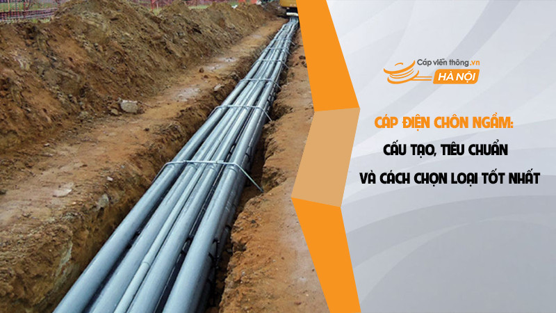 Cáp điện chôn ngầm: Cấu tạo, tiêu chuẩn và cách chọn loại tốt nhất