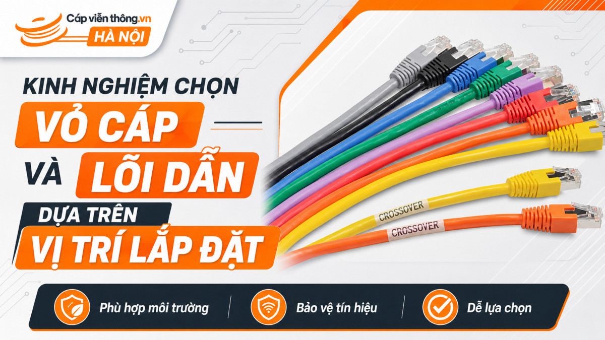 Kinh nghiệm lựa chọn cáp mạng cho công trình chuẩn kỹ thuật