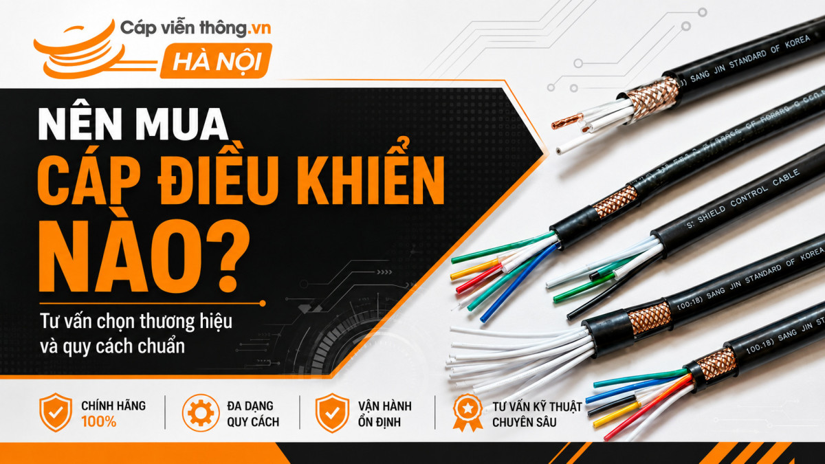 Nên mua cáp điều khiển nào? Tư vấn chọn thương hiệu và quy cách chuẩn