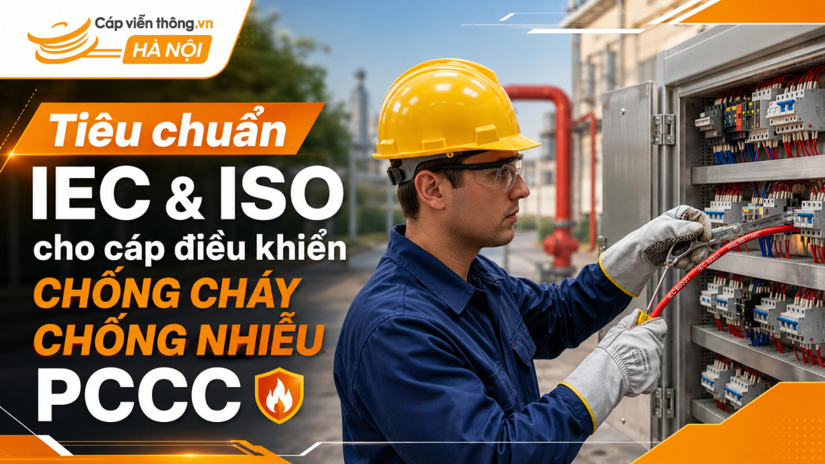 Tiêu chuẩn IEC & ISO cho cáp điều khiển chống cháy chống nhiễu PCCC