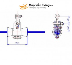 Bộ treo cáp, chuỗi đỡ cáp ADSS khoảng vượt 100m