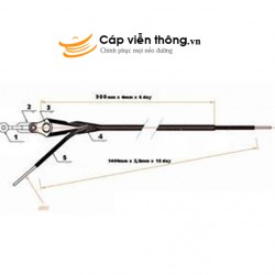 Chuỗi néo cáp quang ADSS 1 hướng, 2 hướng KV 300M