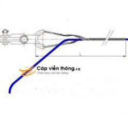 Chuỗi néo cáp ADSS 1 hướng, 2 hướng khoảng vượt KV 100m